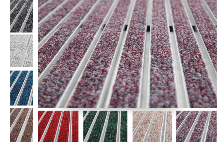 Tapis d'entrée 10R coloris ANTHRACITE - wwww.tapisdentree.fr