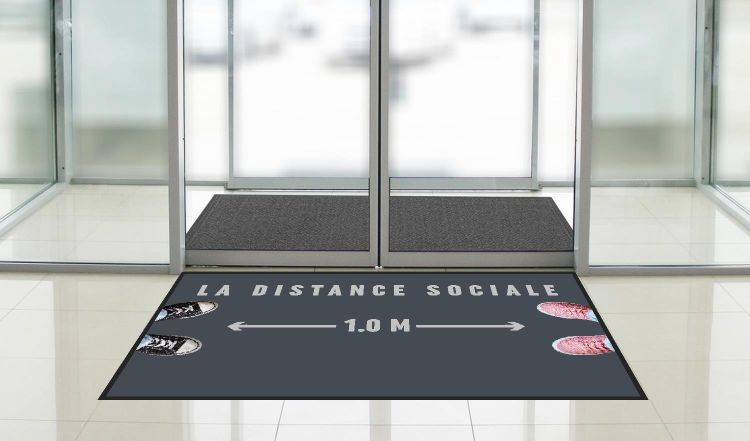 Tapis personnalisé "1m sécurité"