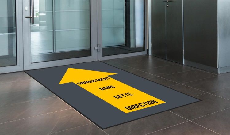 Tapis personnalisé "Direction"