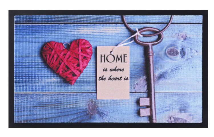 Tapis personnalisé coeur et clé