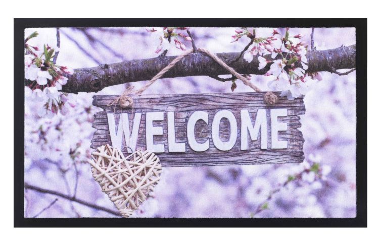 Tapis personnalisé arbre fleuri